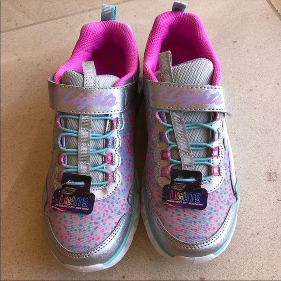 Skechers Girl light-up sneakers, girl size 3 - Picture 6 of 8